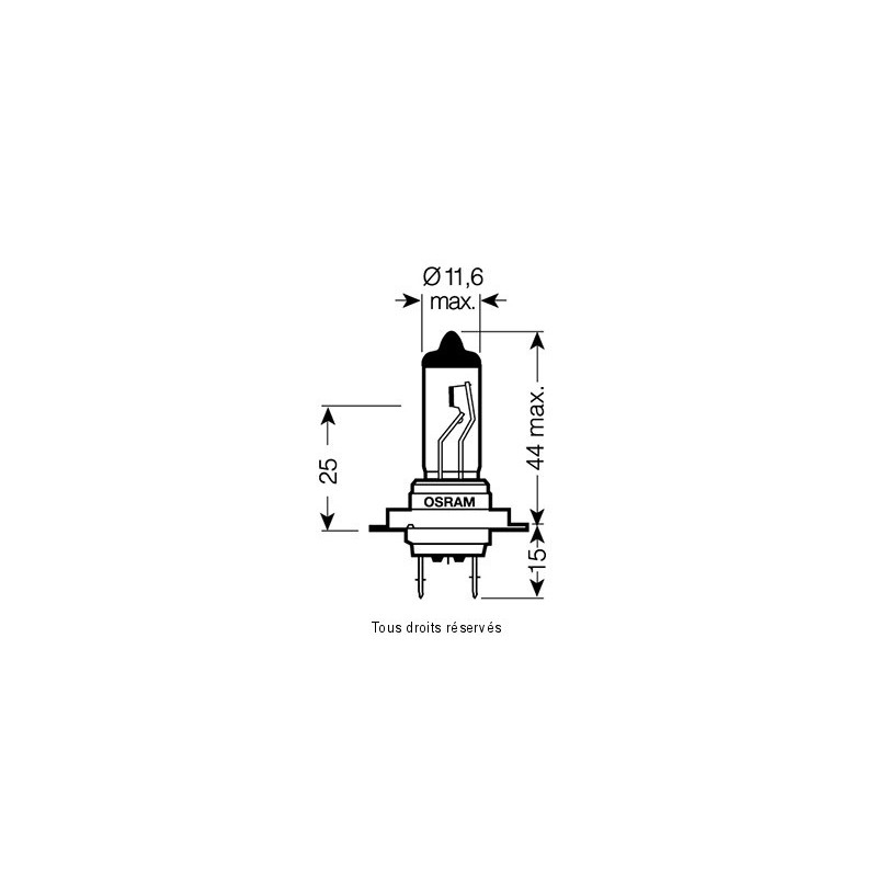 Osram - Ampoule H7 - 12V 55W Px26d