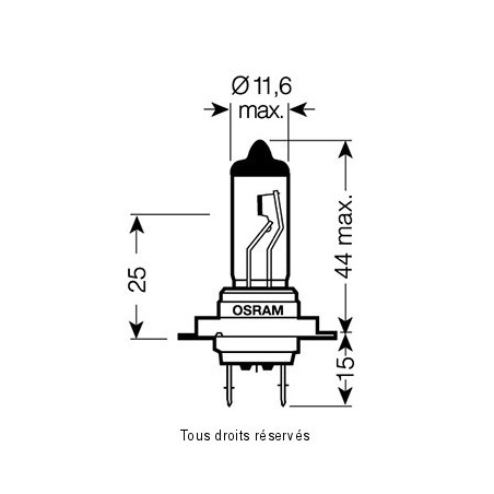 Osram - Ampoule H7 - 12V 55W Px26d