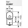 Osram - Ampoule avec culot - 12V 5W Ba15s