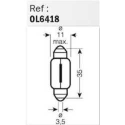 Osram - Ampoule Navette - 12V 5W Sv8.5-8