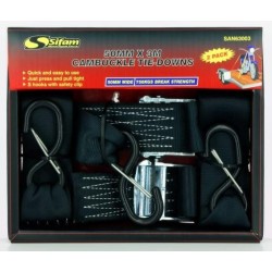 Cambuckle tie-downs 50 mm x 3 m Resistance 750 kg