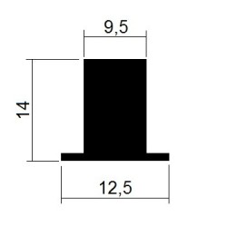 Rubber well-nut M5