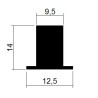 Rubber well-nut M5