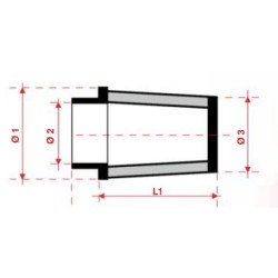 Filtre reniflard conique Ø16 mm chromé