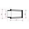 Filtre reniflard conique Ø16 mm chromé