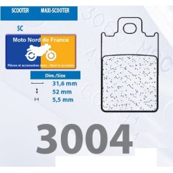 Set of pads type 3004 SC