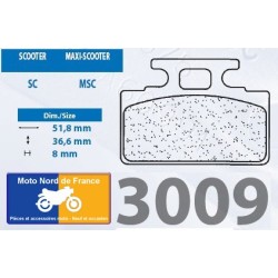 Set of pads type 3009 MSC