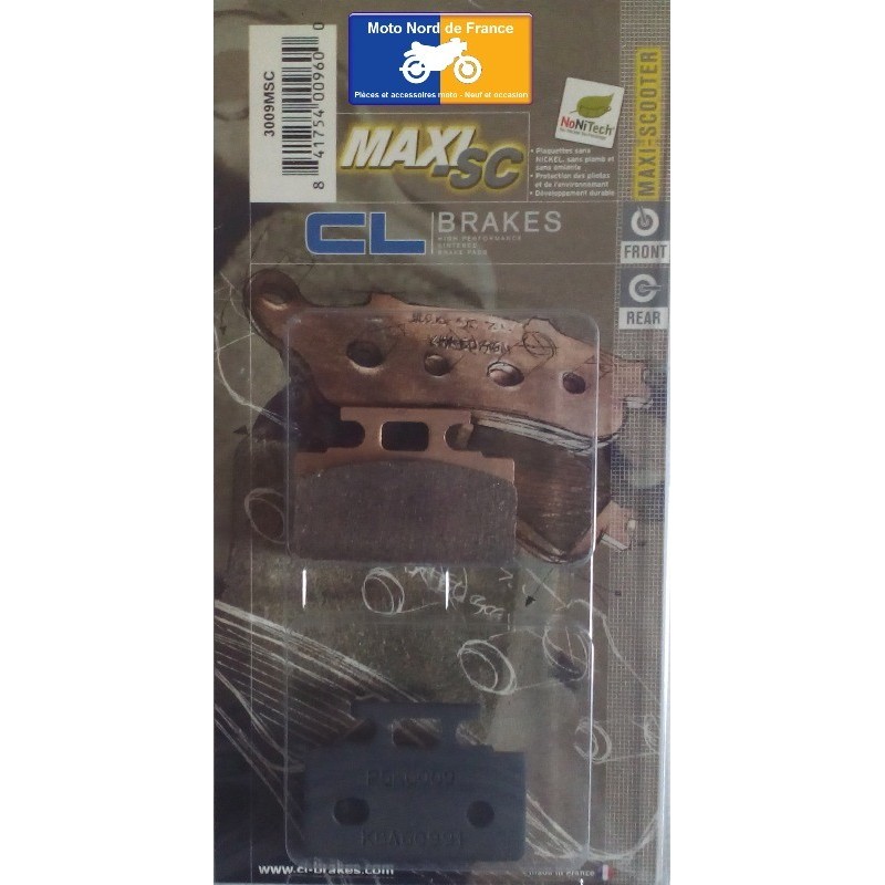 Jeu de plaquettes avant pour Honda R 125 Lead 1988+ Jeu de plaquettes avant pour Honda R 125 Lead 1988+