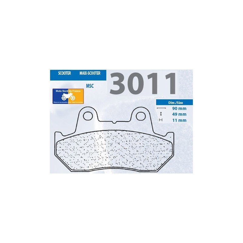 Jeu de plaquettes type 3011 MSC