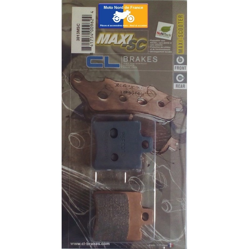 Set of front pads for Hyosung 125 Boomer 2003+ Set of front pads for Hyosung 125 Boomer 2003+