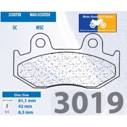 Jeu de plaquettes type 3019 SC