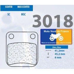 Jeu de plaquettes type 3018 MSC
