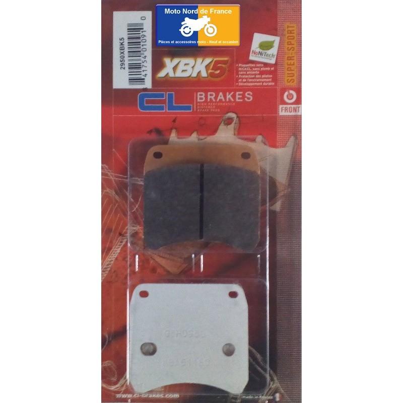 Set of front brake pads CL for AP Racing caliper CP2868 Set of front brake pads CL for AP Racing caliper CP2868