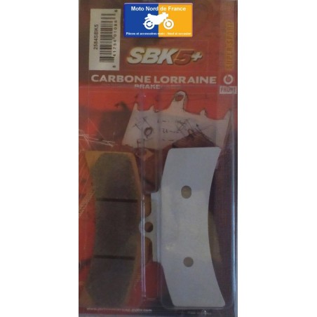 Plaquettes de frein type 2584 XBK5 pour étrier spécial PVM 6 pistons