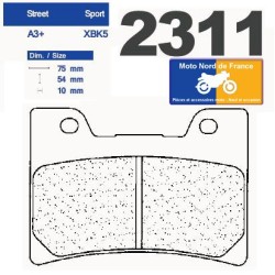 Jeu de plaquettes type 2311 XBK5