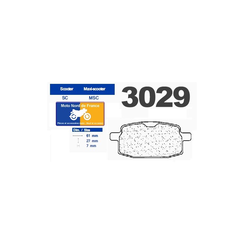 Set of pads type 3029 SC
