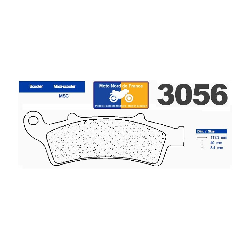 Jeu de plaquettes type 3056 MSC