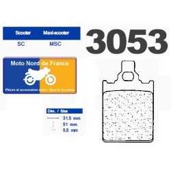 Jeu de plaquettes type 3053 MSC