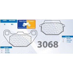 Jeu de plaquettes type 3068 SC
