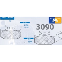 Jeu de plaquettes type 3090 MSC