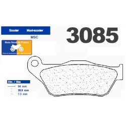 Set of pads type 3085 MSC