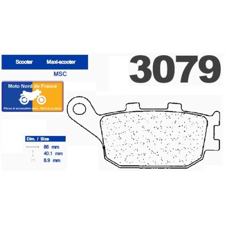 Jeu de plaquettes type 3079 MSC