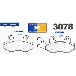 Jeu de plaquettes type 3078 SC