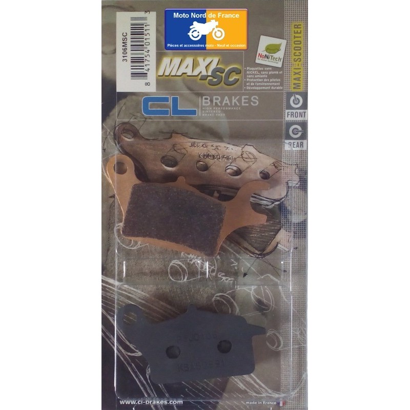 Jeu de plaquettes type 3106 MSC Jeu de plaquettes type 3106 MSC