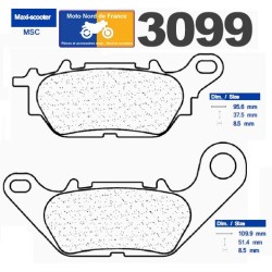 Jeu de plaquettes type 3099 MSC