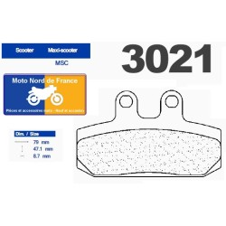 Jeu de plaquettes type 3021 MSC