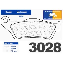 Jeu de plaquettes type 3028 MSC