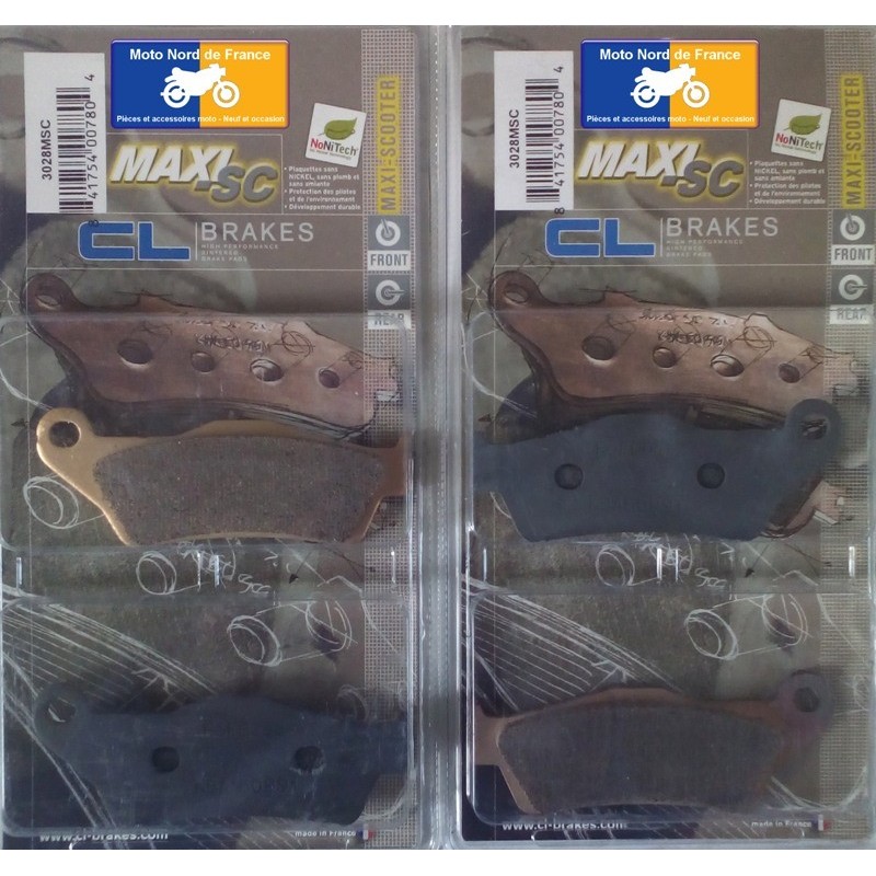 2 Jeux de plaquettes avant pour Aprilia 850 SRV 2012-2017 2 Jeux de plaquettes avant pour Aprilia 850 SRV 2012-2017