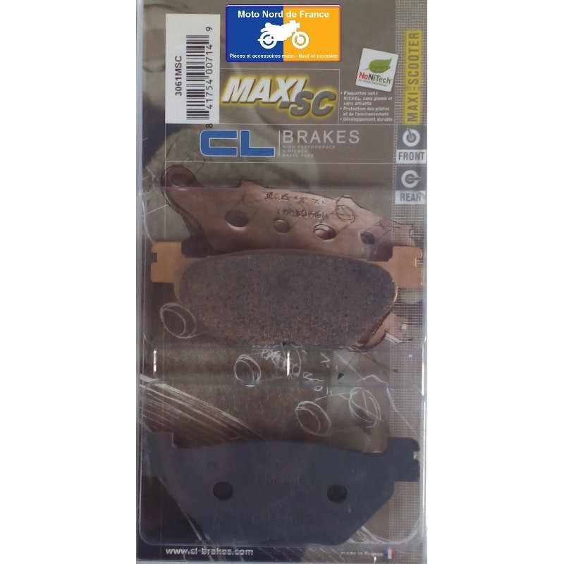 Set of rear pads for Yamaha XP 500 T-Max 2001-2003 Set of rear pads for Yamaha XP 500 T-Max 2001-2003