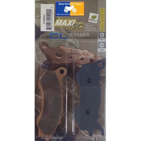 Jeu de plaquettes avant pour Peugeot 125 Satelis II (Nissin) 2013+