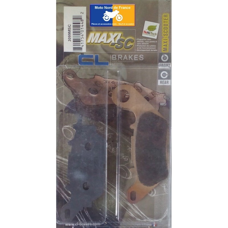 Set of front pads for Yamaha XC 115 S D'elight 2014+ Set of front pads for Yamaha XC 115 S D'elight 2014+