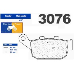 Jeu de plaquettes type 3076 MSC