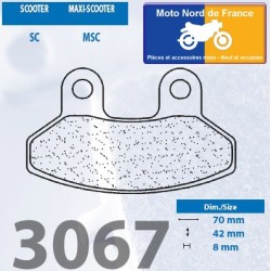 Jeu de plaquettes type 3067 MSC