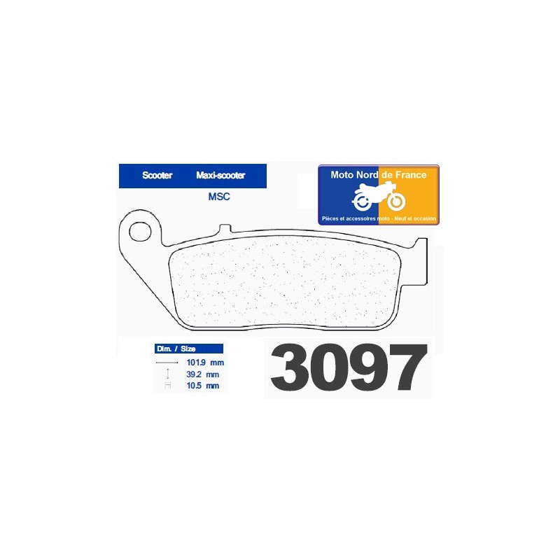 Jeu de plaquettes type 3097 MSC Jeu de plaquettes type 3097 MSC