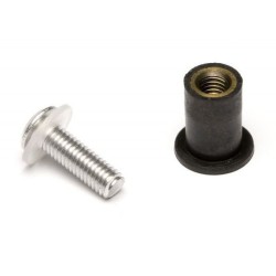 Kit 8 vis aluminium Sifam pour bulle couleur argent