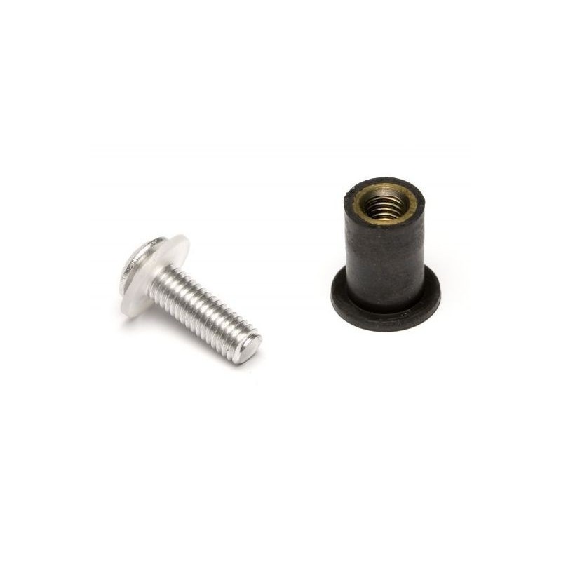 Kit 8 vis aluminium Sifam pour bulle couleur argent