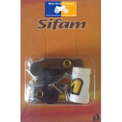 Set of 8 aluminium screws Sifam for fairing color silver