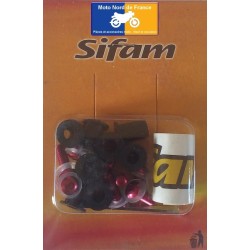 Kit 8 vis aluminium Sifam pour bulle couleur rouge