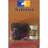 Kit 8 vis aluminium Sifam pour bulle couleur rouge