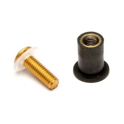 Kit 8 vis aluminium Sifam pour bulle couleur or