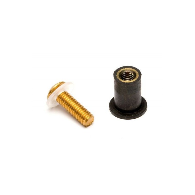 Kit 8 vis aluminium Sifam pour bulle couleur or
