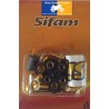 Kit 8 vis aluminium Sifam pour bulle couleur or