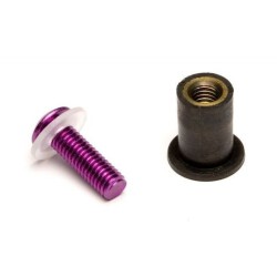 Kit 8 vis aluminium Sifam pour bulle couleur violet