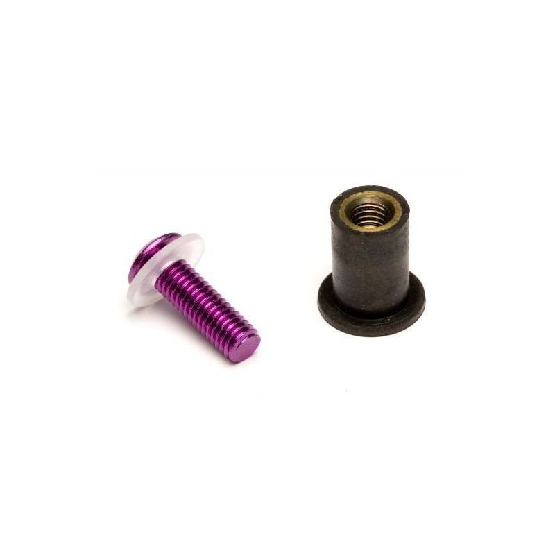 Kit 8 vis aluminium Sifam pour bulle couleur violet