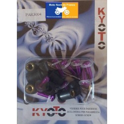 Kit 8 vis aluminium Sifam pour bulle couleur violet