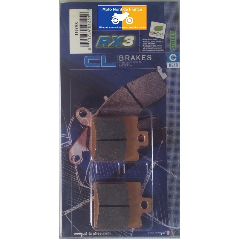 Set of rear brake pads for Aprilia RS 125 1999-2005 Set of rear brake pads for Aprilia RS 125 1999-2005